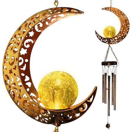 Solar Wind Chimes, Solar Garden Lights