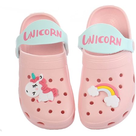 Toddler Barn Unicorn Tofflor Sandaler Halkfria träskor 21cm