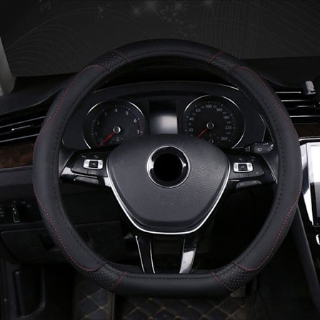 (Svart) D-formad rattkåpa för Citroen C3 II III 2009 - 2019 2020 C3 AIRCROSS 2017 2018 2019 2020 2021 Berlingo 3 C4 Picasso 2