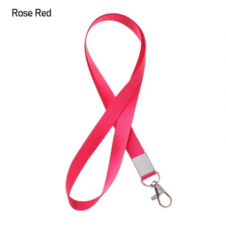 1:a Halskæde Lanyard ID-kortholder ROS RØD - spot sale Rose Red
