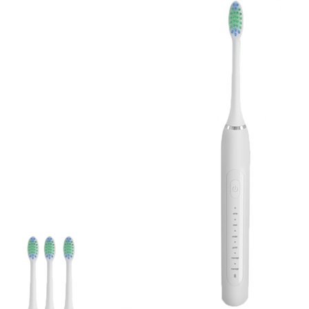 Laddningsbar Elektrisk Tandborste, 1 st, med 3 Ersättningshuvuden