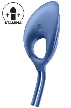 Satisfyer Swordsman Vibrating Cock Ring Blue