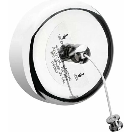 Teleskopisk klesvask i rustfritt stål Teleskopisk klesstativ 2.