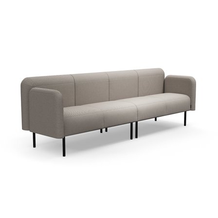 Sofa VARIETY, 4-Sitzer, Stoff Blues CSII, taupe