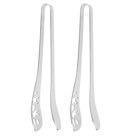 2 stk. madpincet i rustfrit 304 rustfrit stål steak BBQ bageklemme
