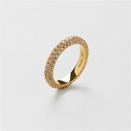 Sessan Ring (S) - 24K gullbelagt sterlingsølv