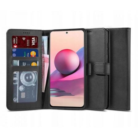Xiaomi Redmi Note 10 Pro 5g Plånboksfodral Pu-läder 4-fack Svart