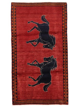 Piccolo Ghashghai Fine Tappeto 104X185 Lana, In Stile Classico