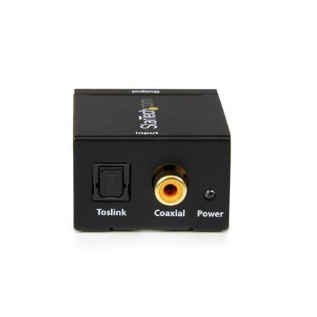 StarTech SPDIF Digital Coaxial or Toslink Optical to Stereo RCA Audio Converter - Digital Audio Adapter (SPDIF2AA) - koaksial/optisk