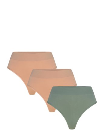 Lindex Brief Thong High Seamless Joy - Black - M