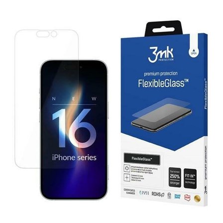 3MK iPhone 16 Pro Max Skärmskydd Hybridglas FlexibleGlass