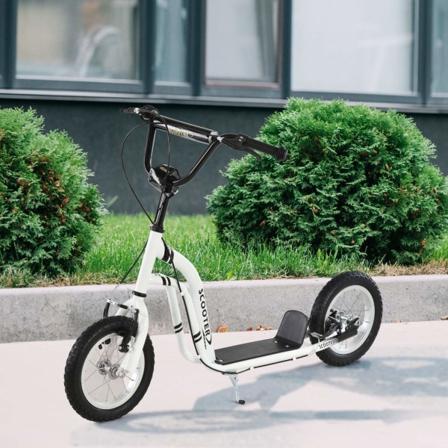 Rootz Scooter Kids - Hvid - Stål, Aluminium, Gummi - 47,24 cm x 22,83 cm x 33,46 cm