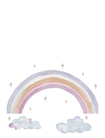 Wall Sticker Fairy Rainbow Home Kids Decor Wall Stickers Nature Multi/mønstret That's Mine*Betinget Tilbud