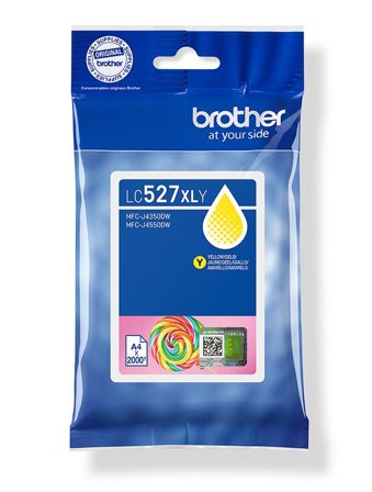 Brother LC527XLY Yellow high yield ink cartridge, yield up to 2 000 pages