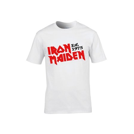 Iron Maiden Slanted Established Logo T-Paita