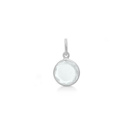 Frk. Lisberg, Cat pendant clear quartz silver Wit, Dames, Maat:ONE Size
