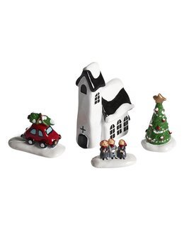 Juledekoration Kirkeby 4 dele Multi