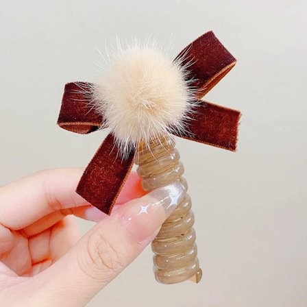 Telefon Wire Hårbånd Elastiske Hårbånd KAFFE