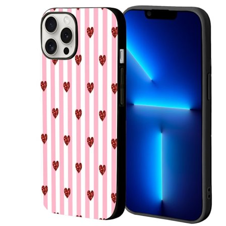 Trykte iPhone 15 Plus covers, etuier, etuier til iPhone 16 Pro til 17 16 15 14 13 XR X 8 12 11 PRO Max 7 XS 6 Plus Valentinsdag beskyttelsesetui