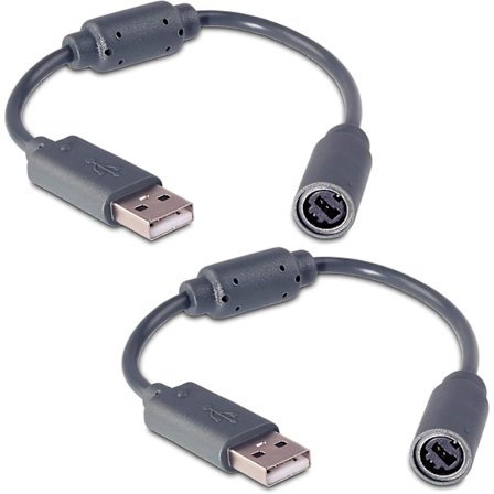 2Pack Wired Controller USB Breakaway Kabel Sladd för Microsoft Xbox 360 Guitar Hero