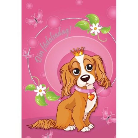 Dobbelt Børnekort Din Fødselsdag