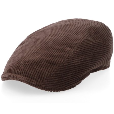 Stetson - Brown flatcap Czapka Z Daszkiem - Ivy Cap Corduroy Garage Theme Coffee Bean Flat Cap @ Hatstore
