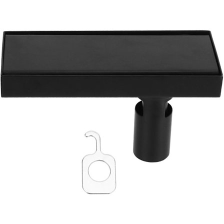 20 cm dold golvbrunn, linjär duschgolvavlopp med avtagbart lock med kakelinsats