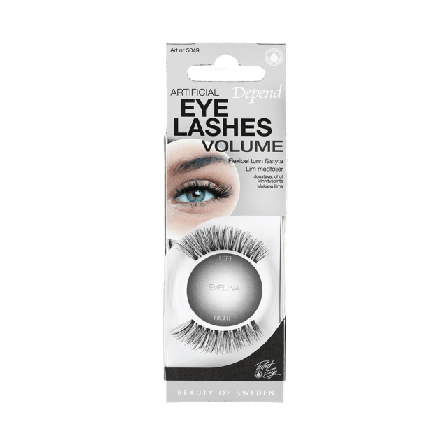 Depend Volume Artificial Eyelashes Evelina Lösögonfransar & färgning Unisex Svart ONESIZE