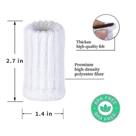 24 stk. stolbenbeskyttere strikkede møbelsokker-2a hvid