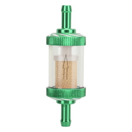 Motorcykel Bränsle Bensin Filter ABS Värmebeständig 6mm Diameter Motorcykel Grön