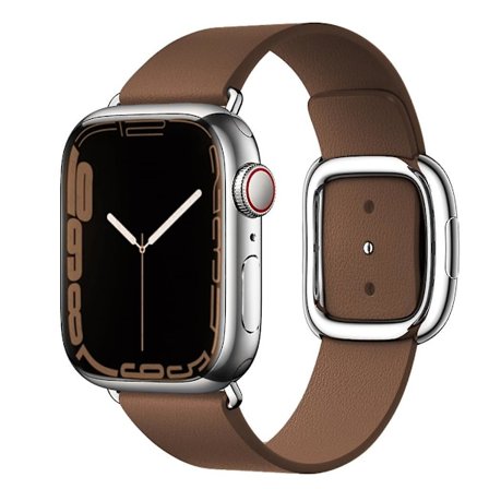 Modern Buckle-reim for Apple Watch-bånd 45 mm 41 mm 44 mm/40 mm 38 42 mm 49 mm Correa Lærarmbånd Iwatch Serie 3 6 Se 7 8 Ultra