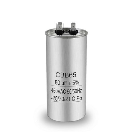 Motor Kondensator CBB65 80uF 450V AC, 80μF Startkondensator med Metallhus
