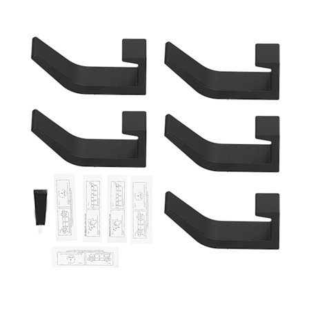 Veggmontert rustsikker metallhåndklekrok, borefri kleskrok for bad, kjøkken, hjem