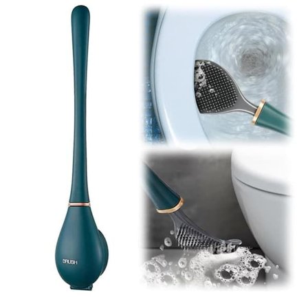 Silikone Toiletbørste – Hygiejnisk Rengøringsbørste til Badeværelset