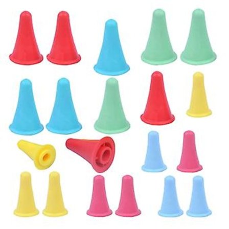 20 st Stickskydd/stoppar i 2 storlekar för stickning (Point Pro)