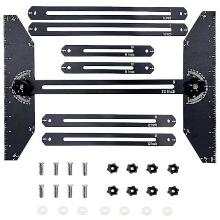 Maling for trappetrinn i aluminium, 360 graders roterende trappetrinnmåler, oppsettverktøy kutteguide