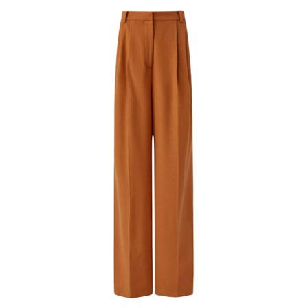 Joseph, Pantalon Tima Wool Flannel Oranje, Dames, Maat:S