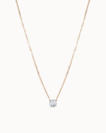 Paloma Diamanthalskæde Rund Diamant 0.30 carat - 18K Rosaguld Laboratoriedyrked Diamant