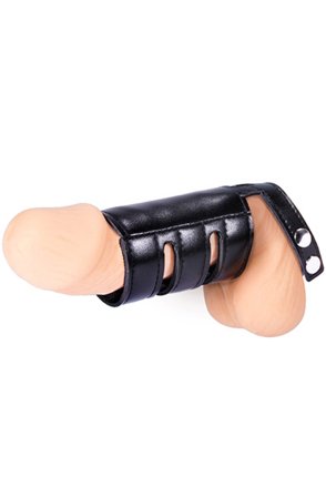 Mens Expert Cock Strap With Sheath Plain Penis ja pallienkiinnittäjö