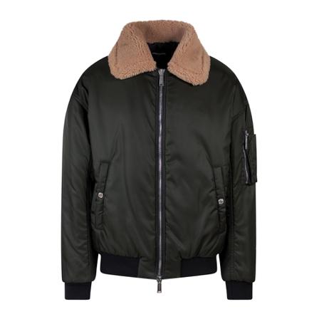 Dsquared2 - Bomberjackor - Grön - Herr - Storlek: M, Herr, Storlek: M
