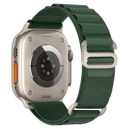 Nylon för Apple Watch Ultra 2 Band 49mm 44mm 45mm 40mm 41mm 42mm 44 Mm Nylon Correa Iwatch Series 8 7 SE 9 6 5 4 ink-Gr 38mm 40mm 41mm
