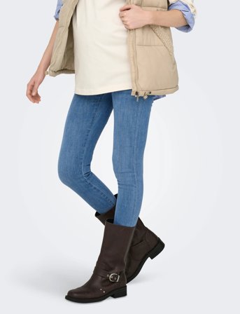 Only Maternity Olmpower Push Up Skinny Dnm Pimbox Noos - Blue - S x 32