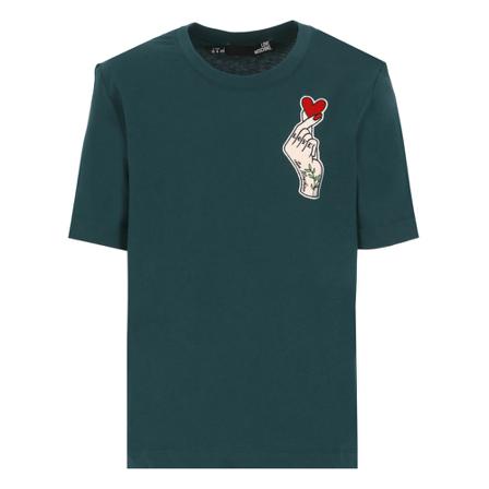 Love Moschino T-shirt Grøn, Dame