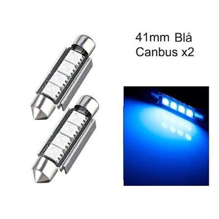 C5W Canbus 41mm Blå LED Flood Lights SV8.5 8