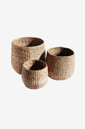 Muubs - Kurv Round S/3 - Natur - Småoppbevaring - Fra Homeroom