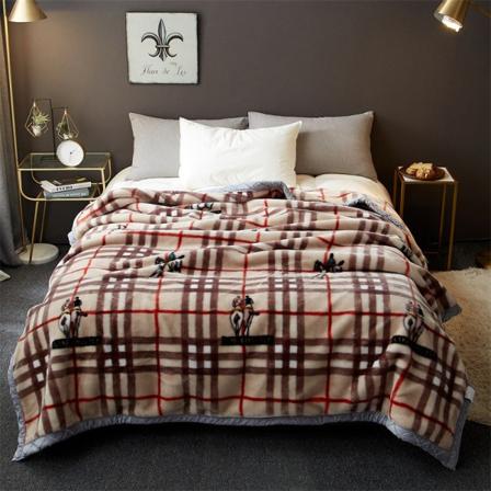 Mjuk komfortfilt Klass A Raschel Thickened Warm Flanell Coral Fleece Take dream as horse 150 * 200cm