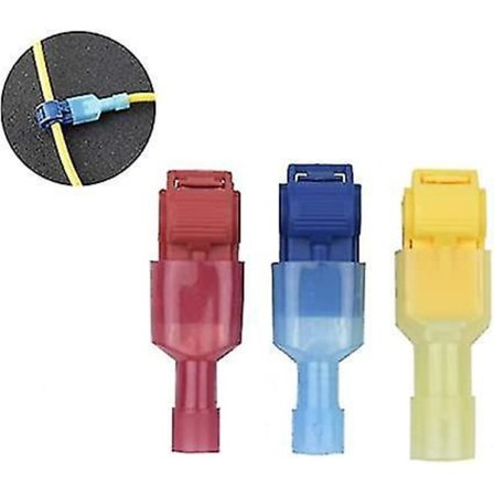 120 kpl T-liitäntäjohdinpääteitä Nopea liitos Spade-liittimet