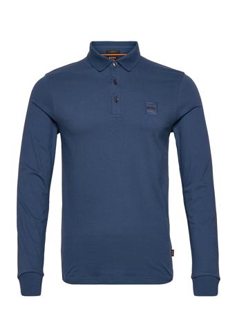 Passerby Polos Long-sleeved Blå BOSS