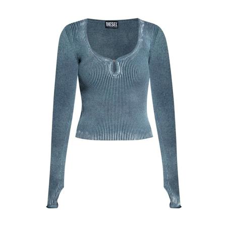 Diesel Long Sleeve Tops , Blauw , Dames , Maat: XS
