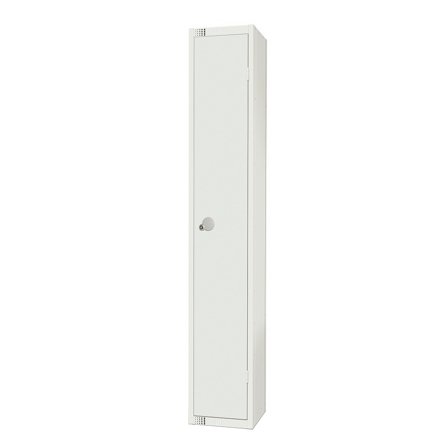 Elite white locker, 5 door, 1800x300x300 mm, all white
